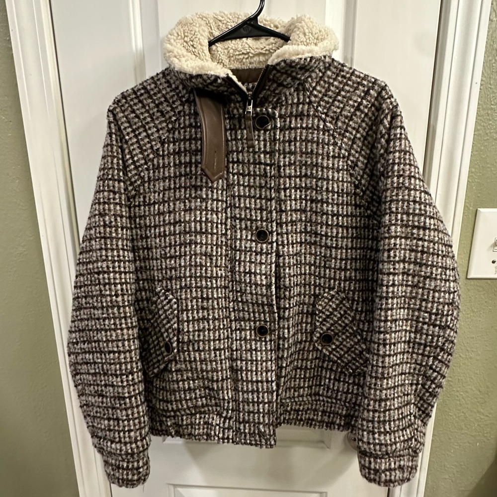 American Eagle sherpa collar bomber jacket